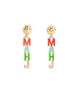 Mahj Pearl Drop Earrings