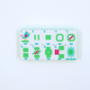 Crystal Confetti Lemon-Lime | Mahjong with a Sprinkle of Color and Joy | 1.25" x 0.9" x 0.7"