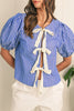 129815 Stripe Bow