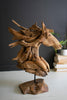 Teakwood Horse Head Sculpture