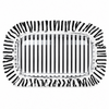 Black Polka Stripe Ruffled Nylon