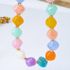 Multicolor Oversized Faceted Pastel Bead Necklace | 80N92990