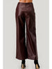 Brown wide-leg pants on a white background with 'Plus Size' label.