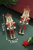 Fiery Red Nutcracker Christmas Earrings