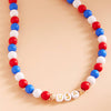 USA Letter Beaded Necklace
