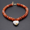 Heart Pendant Resin Beaded Necklaces | 40NK9701