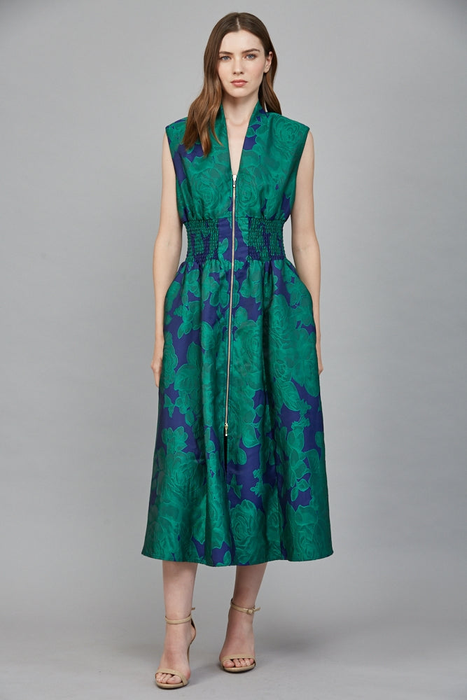 Bold floral dress