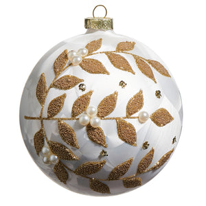Frosted Ball Ornament