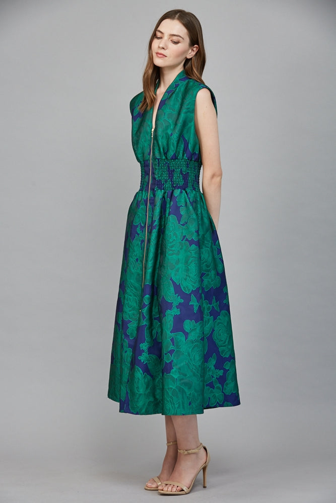 Bold floral dress