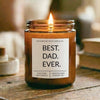 Best Dad Ever Soy Candle | Father's Day Gift  | Amber Jar