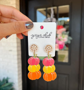 24492E-MU PUMPKIN EARRINGS