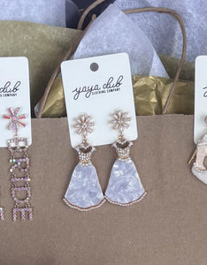 BRIDAL DRESS EARRING