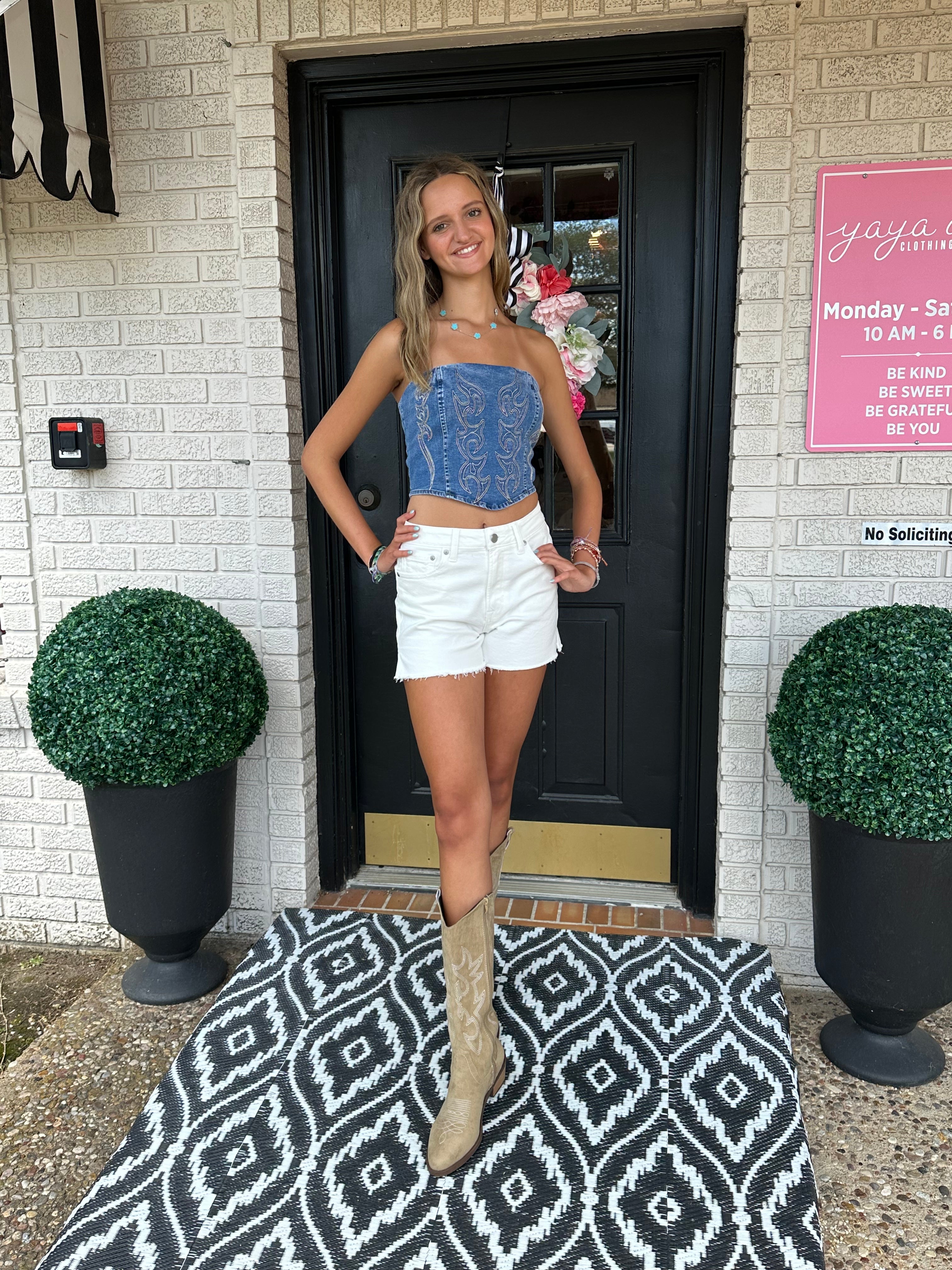 TO813-SW- corset top