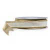White/Gold Wired Ribbon