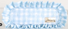 Blue Polka Stripe Ruffled Nylon