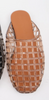 AGGA-01 Transparent Woven Jelly Mule Flats