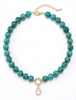 Beaded Necklace w/Teardrop