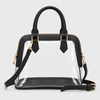 Faux Leather Trim Handbag