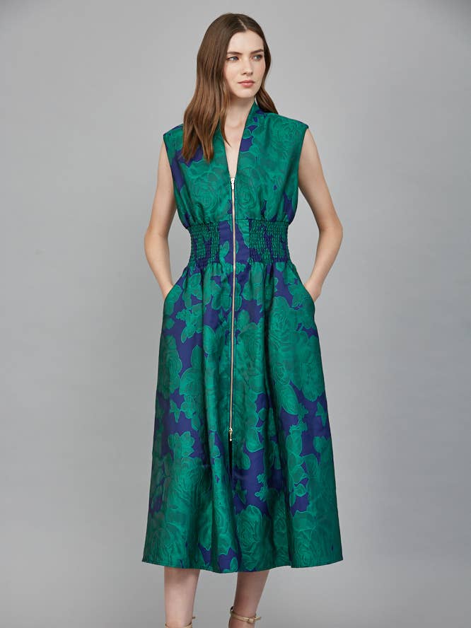 Bold floral dress