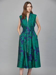 Bold floral dress