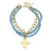 3666c Gold Cross Necklace